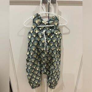 Kate Quinn 18-24m Stylish Kids Overalls in Green and Yellow